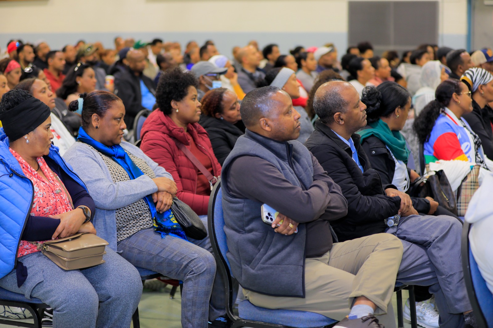Attentive members throughout the hall