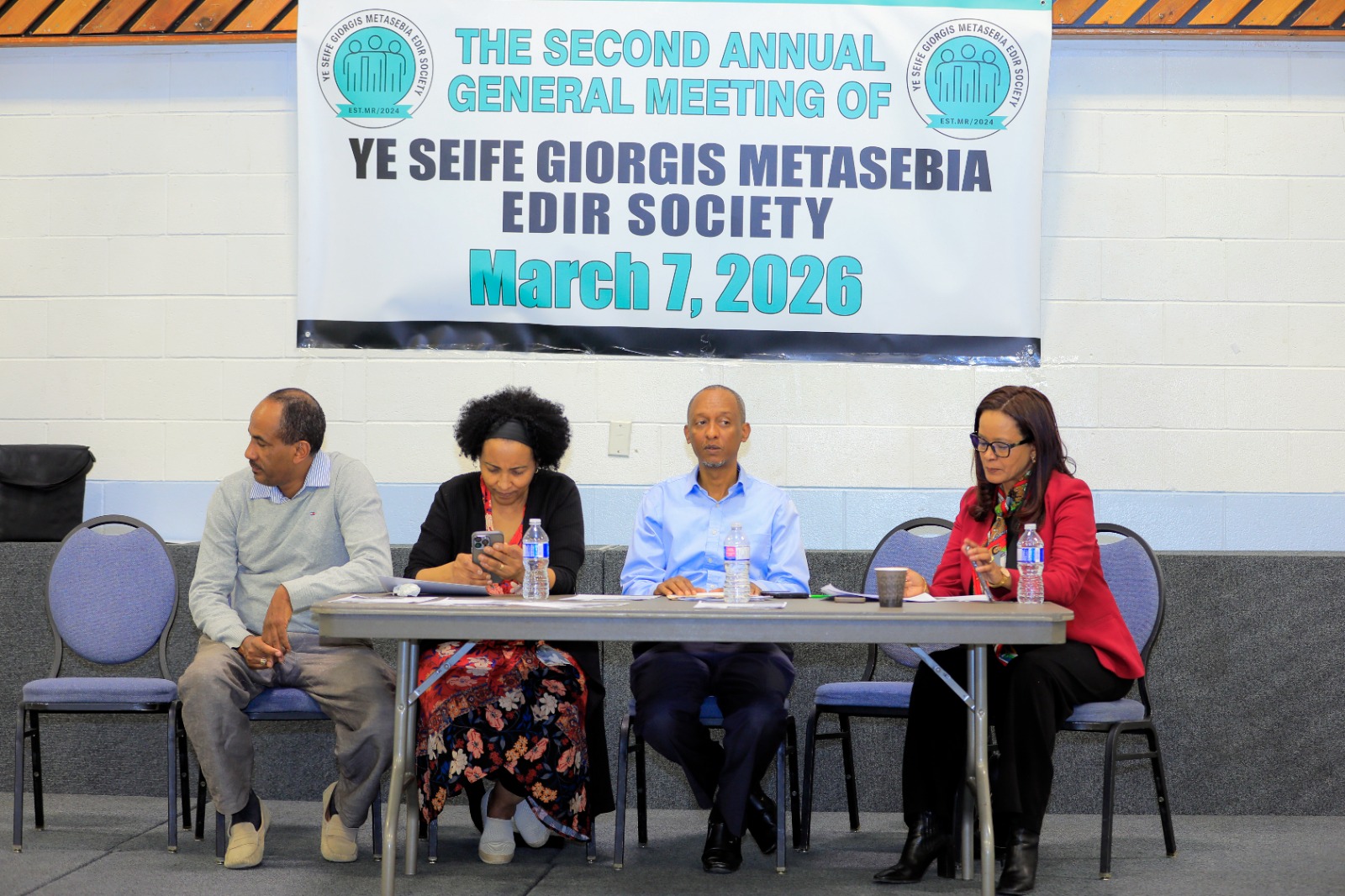 The executive committee opens the Second Annual General Meeting
