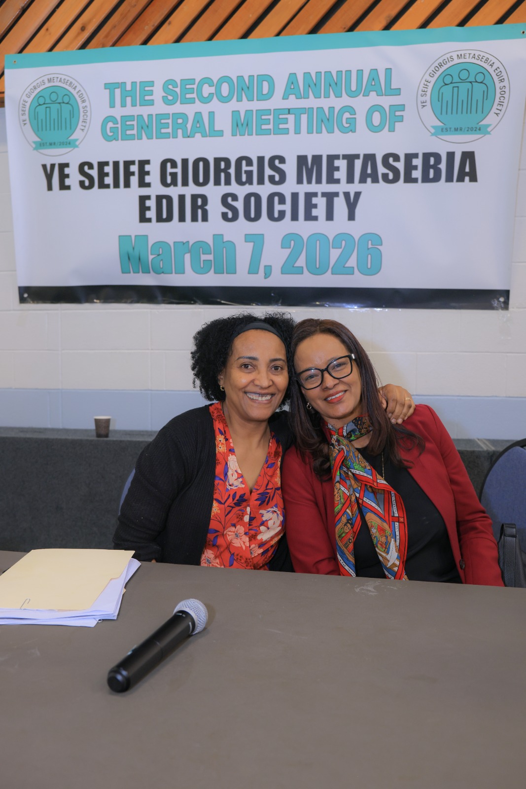 Committee members together at the meeting