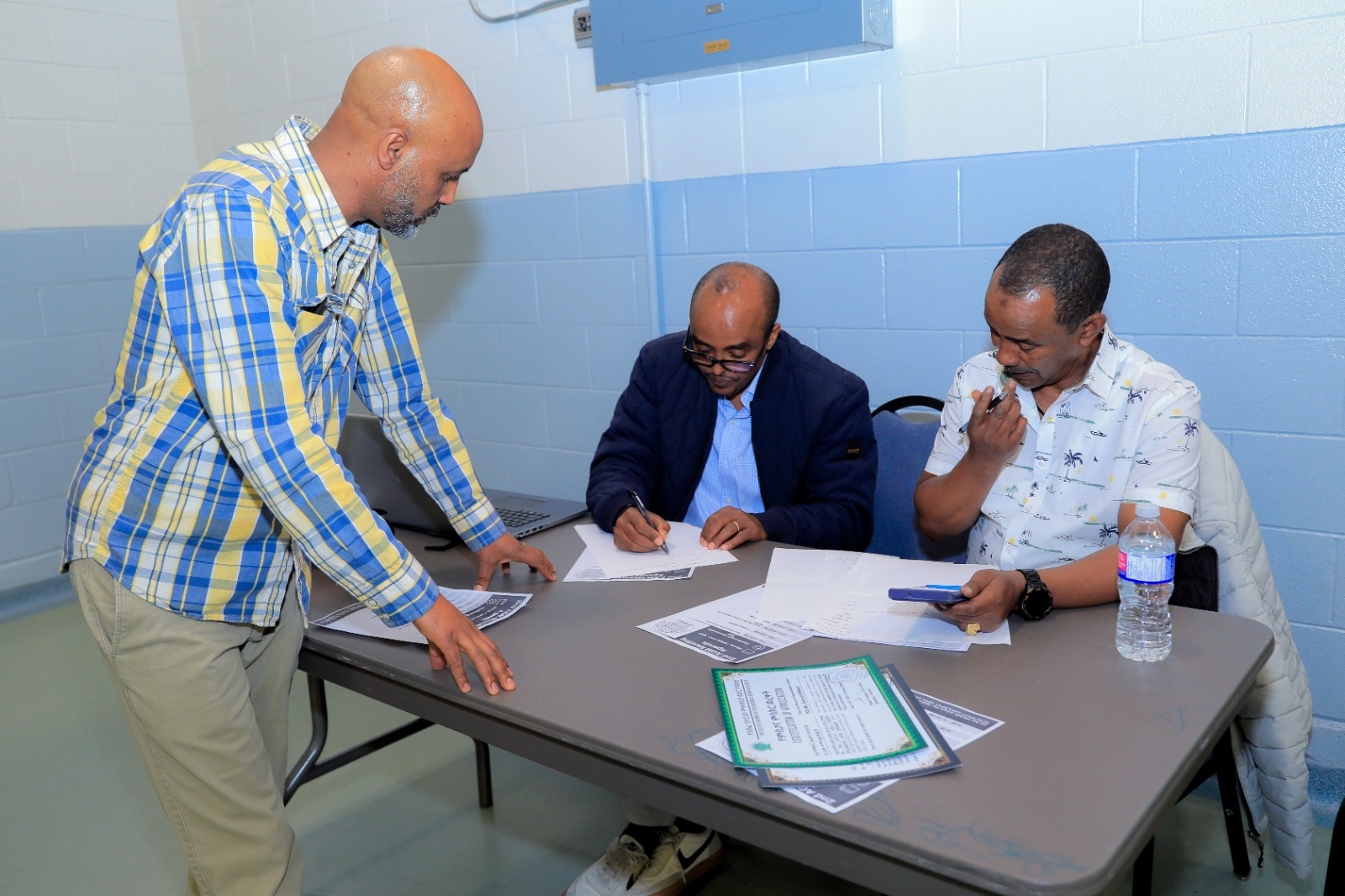 Reviewing and signing official documents